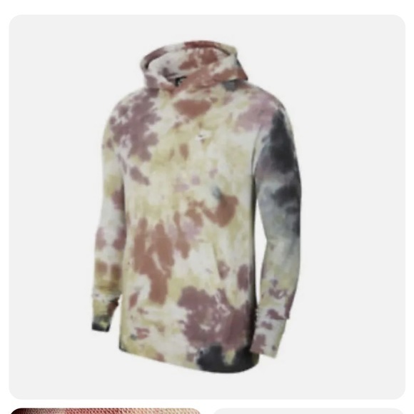 Nike Other - NIKE SPORTSWEAR TYE DYE CAMO PULLOVER HOODIE CU4345 MEN